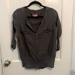 Anthropologie Grey Top